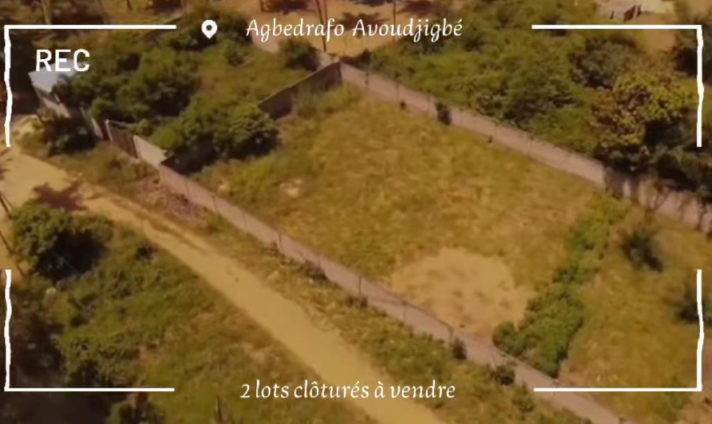 Terrain clôturé à vendre à Agbedrafo